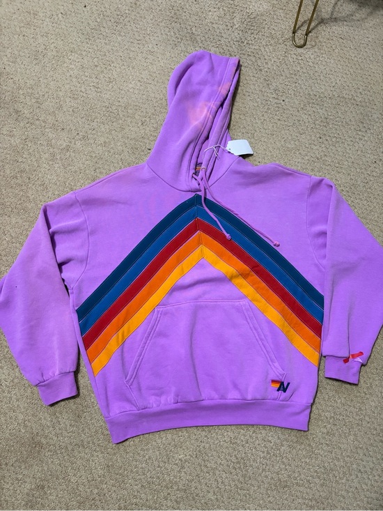 Aviator Nation Other - Aviator Nation Lavender Hoodie with Teal Chevron